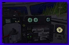 F40 Cab interior - night